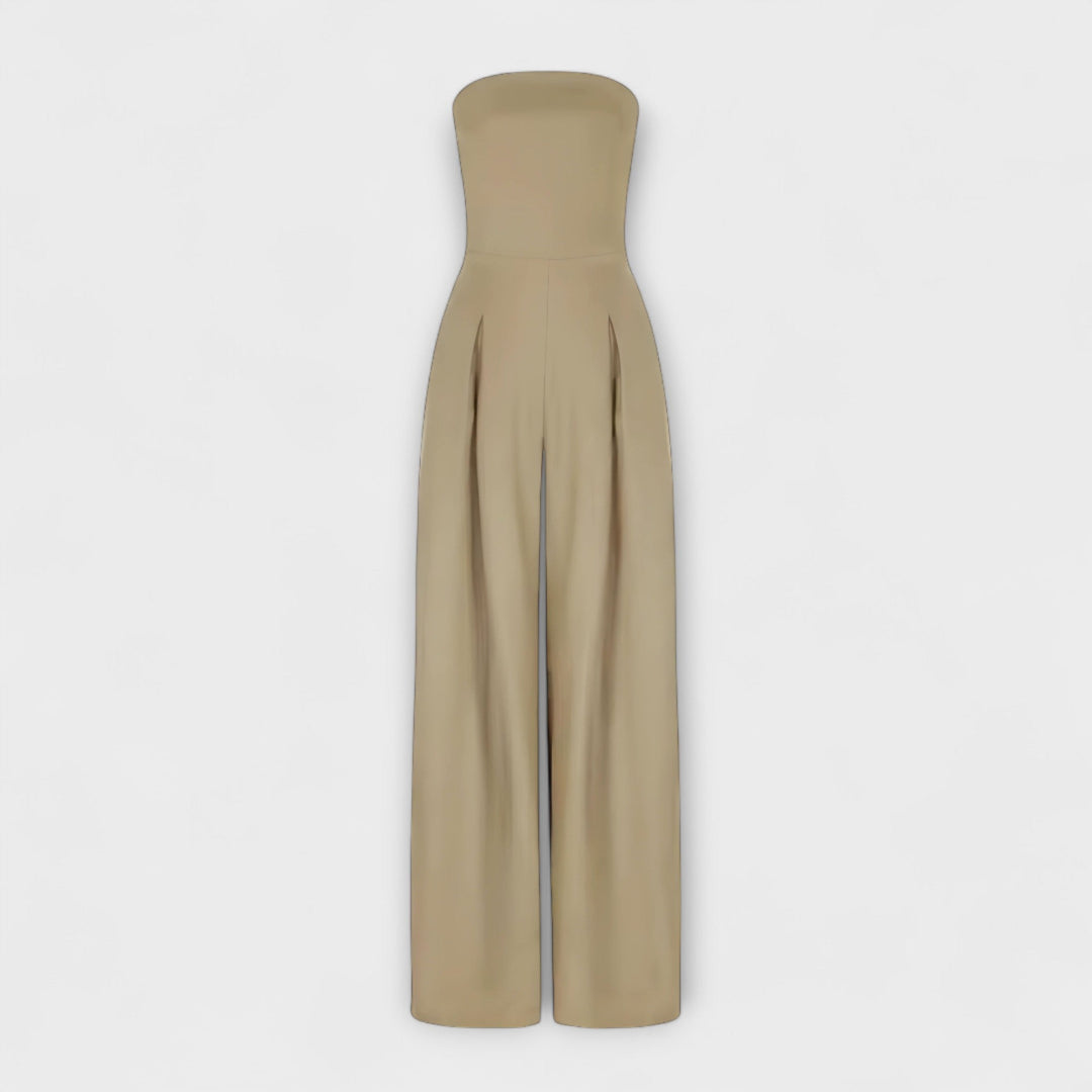 Amélie - Elegancki Jumpsuit bez Ramiączek