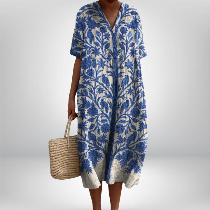Anouk | Sukienka Vintage w Kwiaty