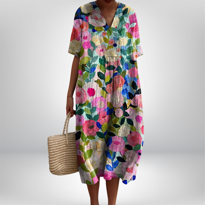 Bente | Vintage Sukienka w Kwiaty