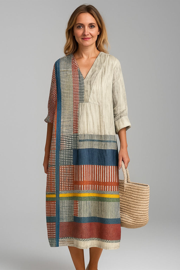 Rivka | Sukienka Patchwork