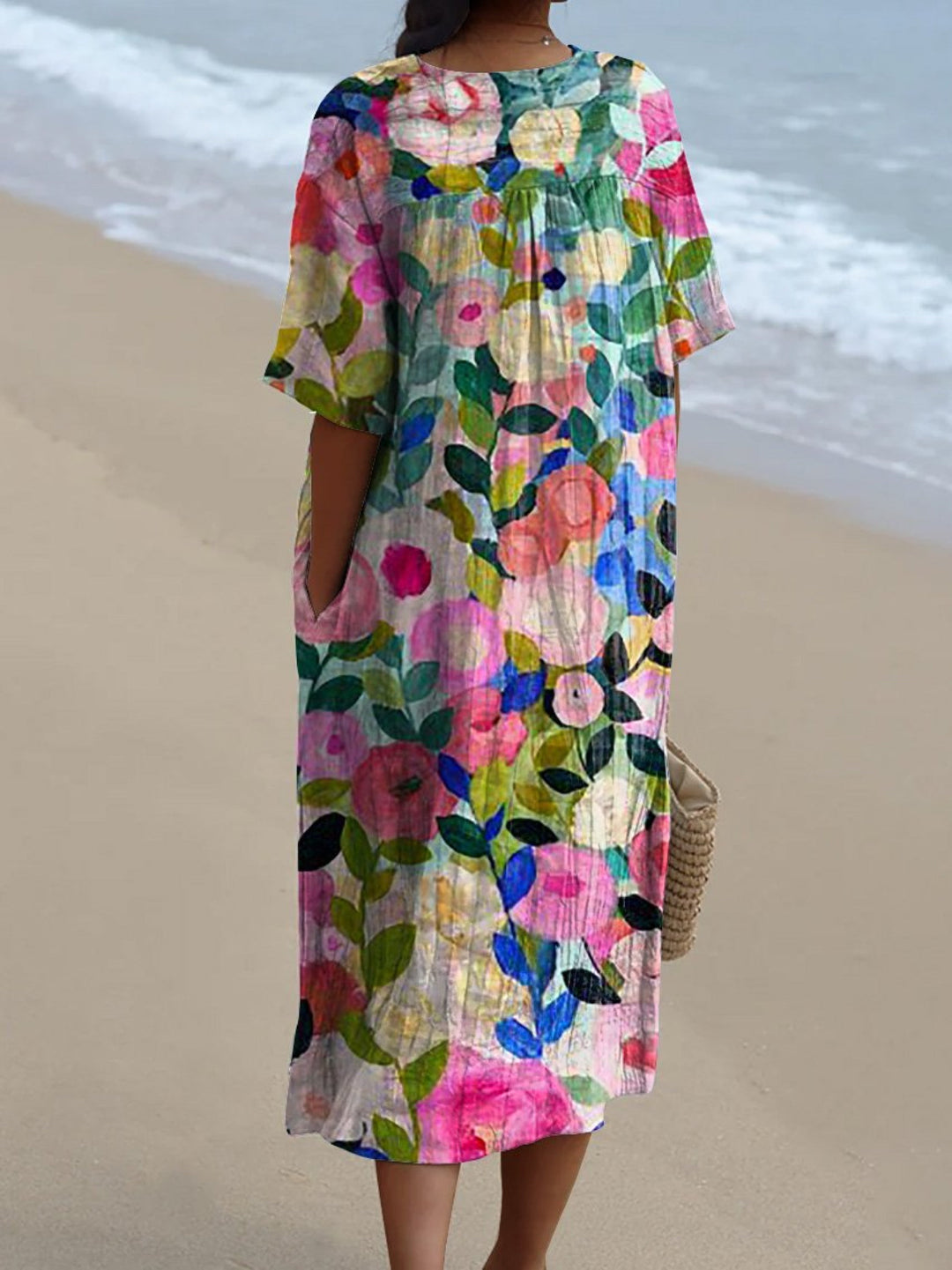 Bente | Vintage Sukienka w Kwiaty
